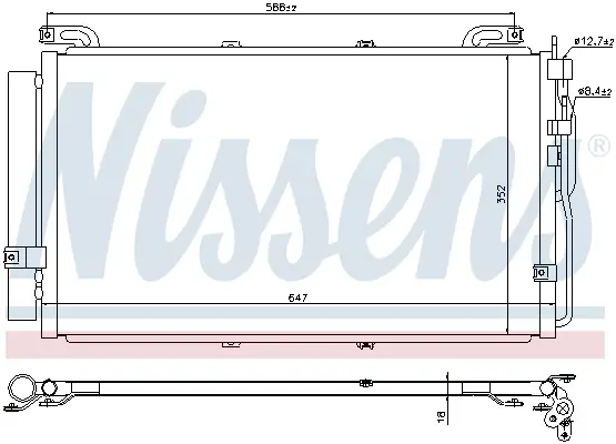 Letzte Chance NISSENS 94644 - Kondensator, Klimaanlage - ** FIRST FIT **