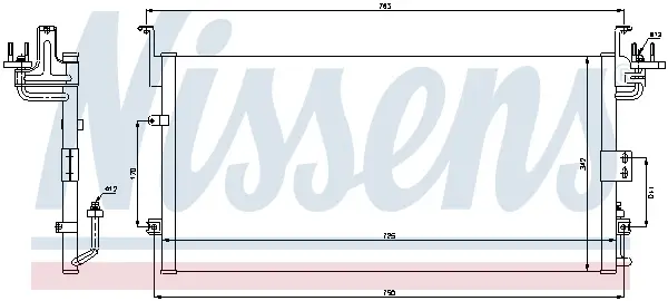 NISSENS 94775 - Kondensator, Klimaanlage Ausverkauf
