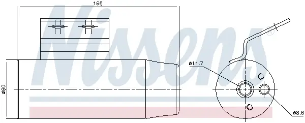 Preisreduziert NISSENS 95124 - Trockner, Klimaanlage