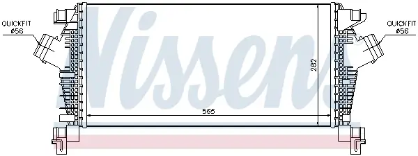 NISSENS 96556 - Ladeluftkühler - ** FIRST FIT ** Zertifiziert