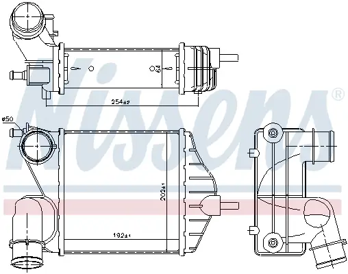 NISSENS 96653 - Ladeluftkühler Markenprodukt
