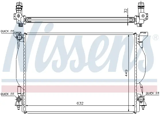 Schnäppchen NISSENS 60306A - Kühler, Motorkühlung