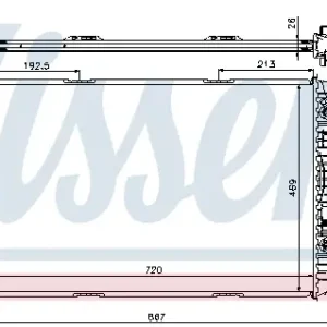 Highlight NISSENS 60321 - Kühler, Motorkühlung