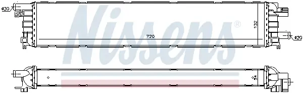 NISSENS 60354 - Niedertemperaturkühler, Ladeluftkühler Top-Preis