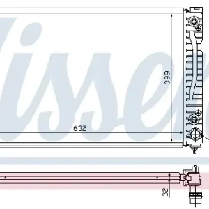 NISSENS 60495 - Kühler, Motorkühlung - ** FIRST FIT ** Schnäppchen