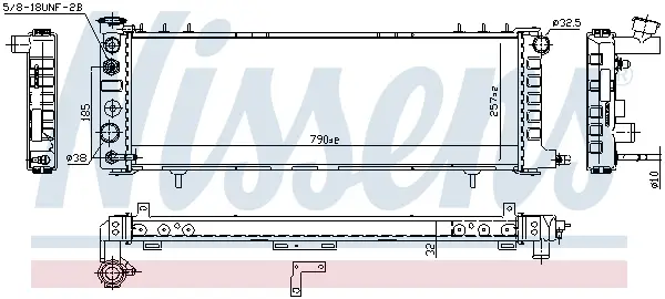 NISSENS 609881 - Kühler, Motorkühlung Sale