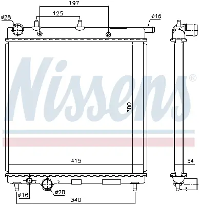 NISSENS 61279 - Kühler, Motorkühlung Top-Preis