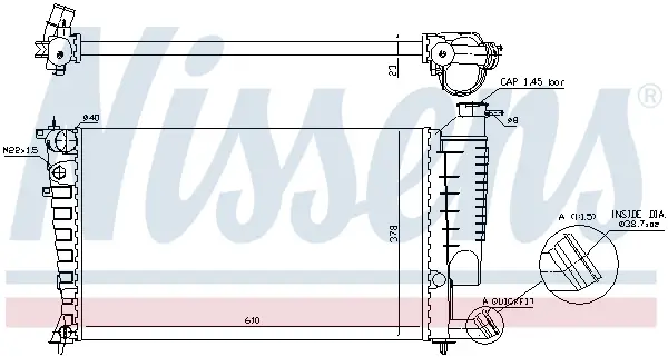 NISSENS 61313A - Kühler, Motorkühlung - ** FIRST FIT ** Wochenendangebot