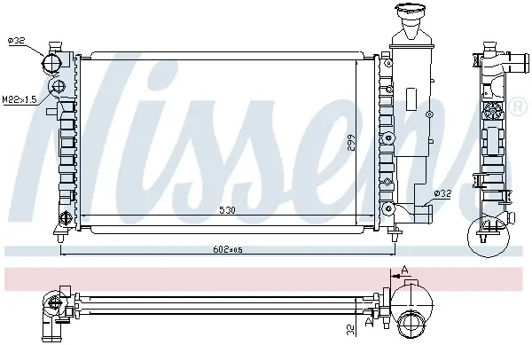 Neue Ware NISSENS 61347 - Kühler, Motorkühlung - ** FIRST FIT **