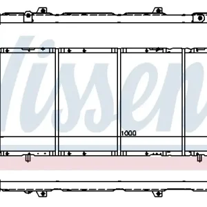 Zertifiziert NISSENS 61393 - Kühler, Motorkühlung