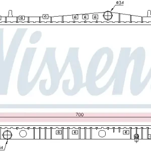 Sonderaktion NISSENS 61633 - Kühler, Motorkühlung