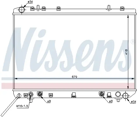 NISSENS 61669 - Kühler, Motorkühlung Preiswert