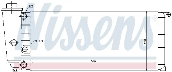 Markenware NISSENS 61837 - Kühler, Motorkühlung