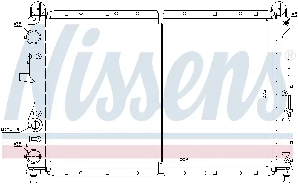 Geprüft NISSENS 61873 - Kühler, Motorkühlung