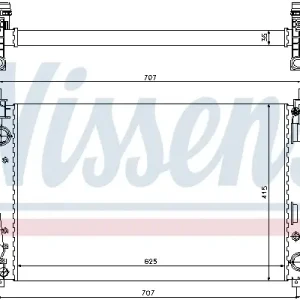 Sonderangebot NISSENS 61916 - Kühler, Motorkühlung