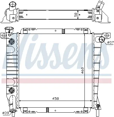 NISSENS 620671 - Kühler, Motorkühlung Saisonangebot