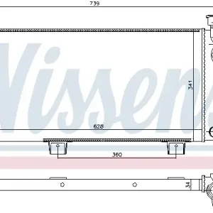 Ausverkauf NISSENS 623556 - Kühler, Motorkühlung