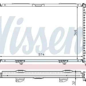 Aktuell NISSENS 62671A - Kühler, Motorkühlung