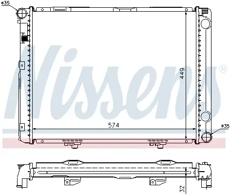 NISSENS 62732A - Kühler, Motorkühlung Kracherpreis