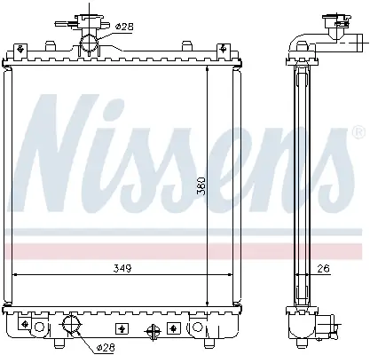 NISSENS 63014A - Kühler, Motorkühlung Letzte Chance