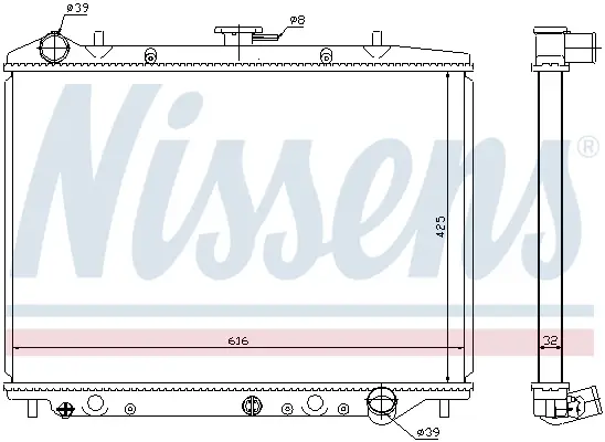 Jetzt Kaufen NISSENS 630754 - Kühler, Motorkühlung
