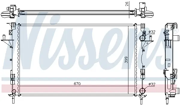 NISSENS 63816A - Kühler, Motorkühlung - ** FIRST FIT ** Neu