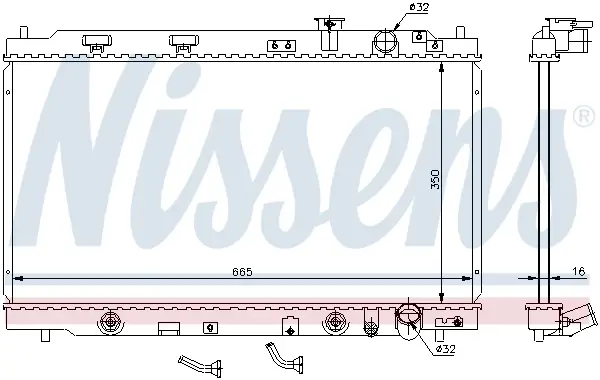 Jetzt Bestellen NISSENS 640941 - Kühler, Motorkühlung