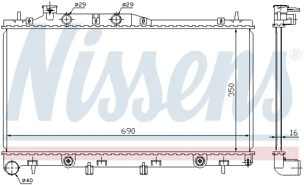 NISSENS 64115 - Kühler, Motorkühlung Sonderangebot