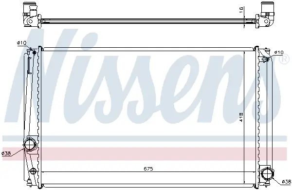 NISSENS 64678A - Kühler, Motorkühlung - ** FIRST FIT ** Preis Gesenkt