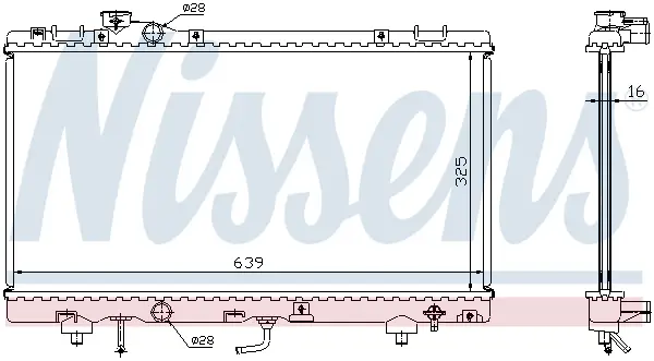 NISSENS 647041 - Kühler, Motorkühlung Geprüft