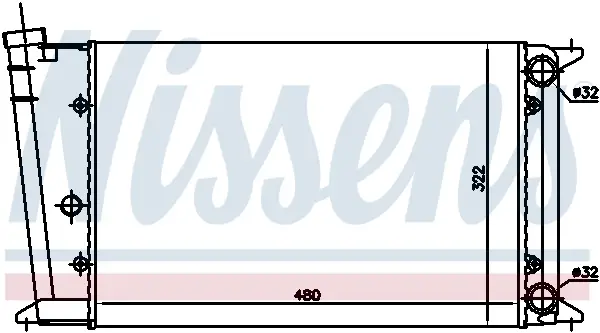 Letzte Chance NISSENS 65020 - Kühler, Motorkühlung