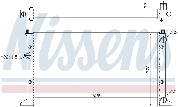 NISSENS 65266 - Kühler, Motorkühlung Bestpreis
