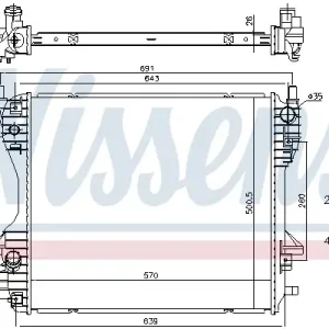 Highlight NISSENS 66706 - Kühler, Motorkühlung