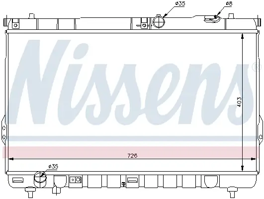 NISSENS 67031 - Kühler, Motorkühlung Schneller Versand
