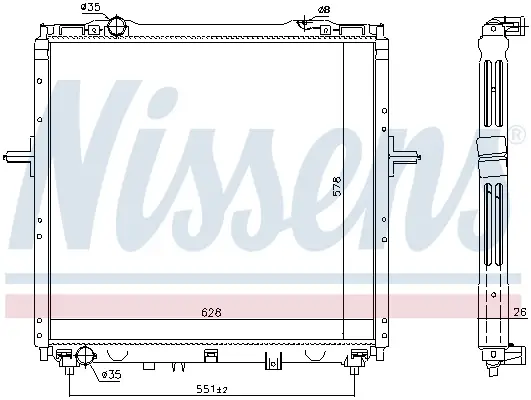 NISSENS 66768 - Kühler, Motorkühlung Direkt Vom Hersteller