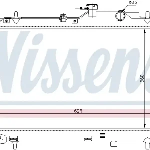 Expressversand NISSENS 67484 - Kühler, Motorkühlung