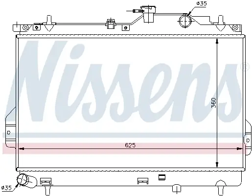 Expressversand NISSENS 67484 - Kühler, Motorkühlung