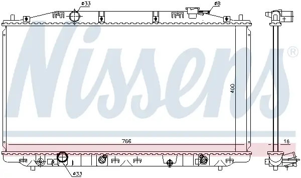 Top-Preis NISSENS 68096 - Kühler, Motorkühlung - ** FIRST FIT **