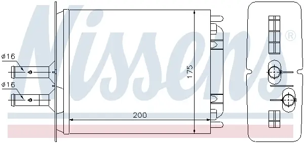 Neue Kollektion NISSENS 71439 - Wärmetauscher, Innenraumheizung