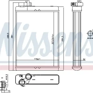 Must-Have NISSENS 70231 - Wärmetauscher, Innenraumheizung - ** FIRST FIT **