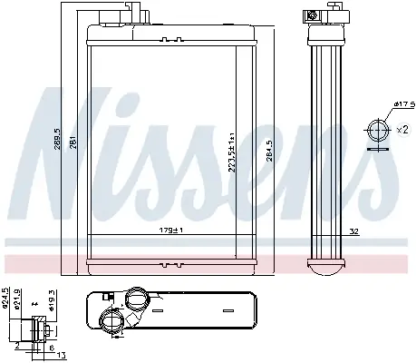 Must-Have NISSENS 70231 - Wärmetauscher, Innenraumheizung - ** FIRST FIT **