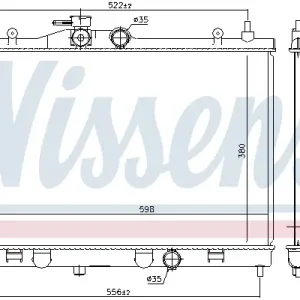 Kracherpreis NISSENS 68741 - Kühler, Motorkühlung