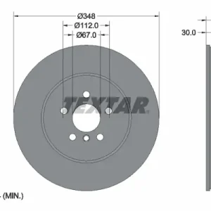 Günstig TEXTAR 92351625 - Bremsscheibe - PRO+