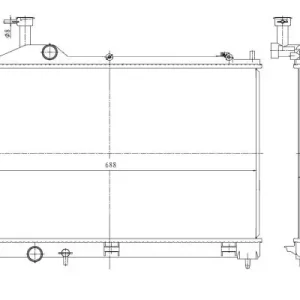 Preisreduziert NRF 550025 - Kühler, Motorkühlung