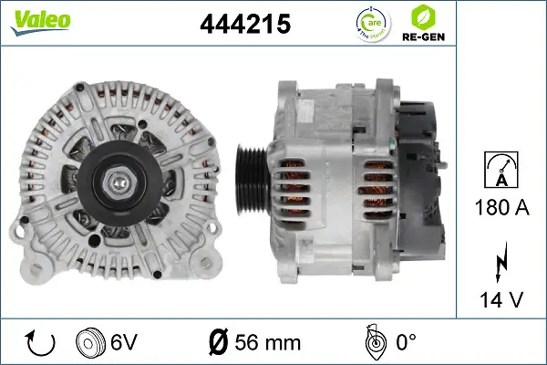 VALEO 444215 - Generator - VALEO RE-GEN REMANUFACTURED Sichere Zahlung