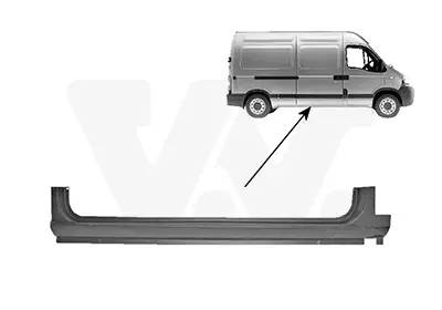 Abverkauf VAN WEZEL 4387110 - Einstiegsblech