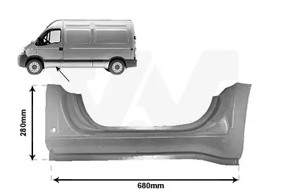 VAN WEZEL 4387101 - Einstiegsblech Sonderangebot