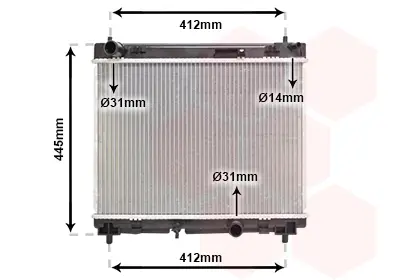 VAN WEZEL 53002358 - Kühler, Motorkühlung Neu