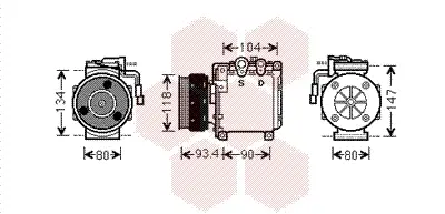 VAN WEZEL 3200K212 - Kompressor, Klimaanlage Mega-Angebot