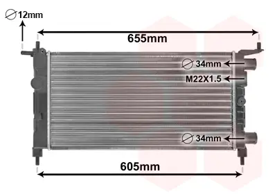 Top-Angebot VAN WEZEL 37002261 - Kühler, Motorkühlung